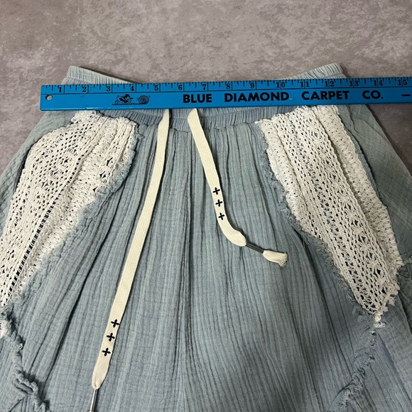 POL Teal Pants with Cream Lace Accents - Picture 5 of 8